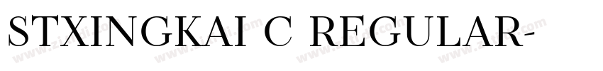 STXINGKAI C REGULAR字体转换
